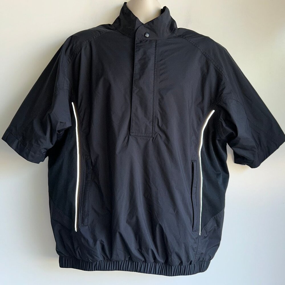 DRYJOYS FJ FootJy Short Sleeve Golf Jacket Men's Medium Black